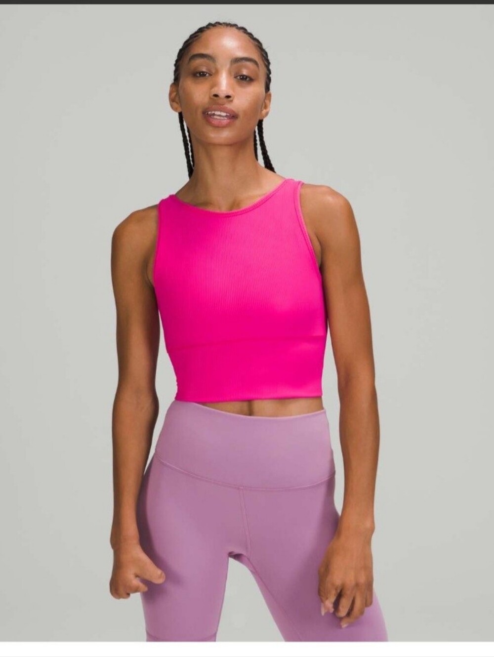 Lululemon Power Pivot Tank Top *Rib💗Sonic Pink Size 4